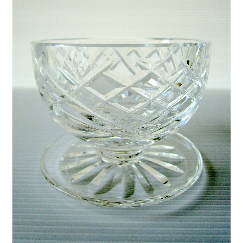 Waterford Crystal Donegal Footed Dessert Pedestal Bowl Heavy Signed